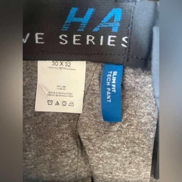 NWT Haggar Men's The Active Series Slim Fit Flat Front Pant 30W x 32L - Picture 12 of 13